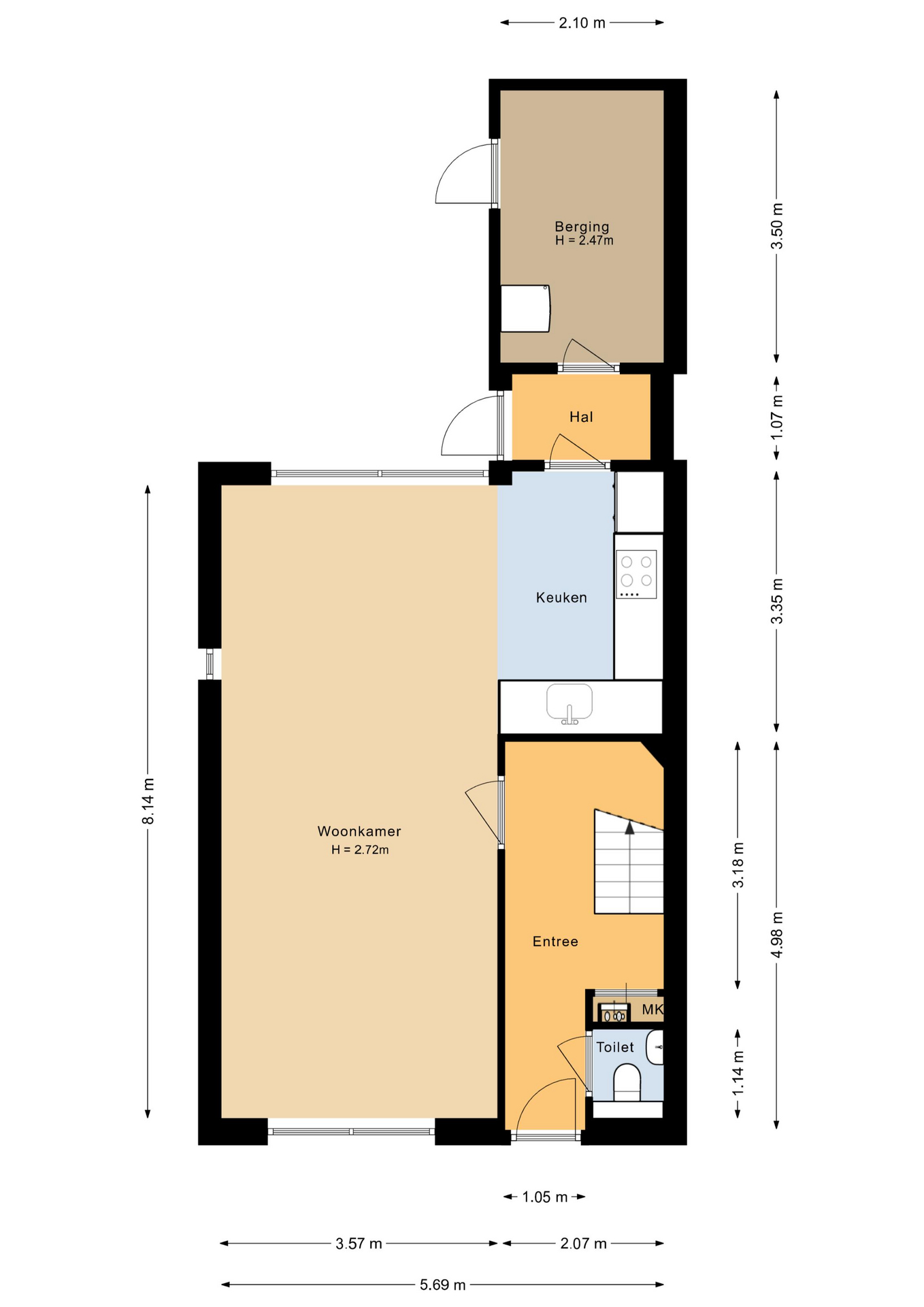 Karveel 48 19 - 8242 VL - lelystad-plattegrond-1